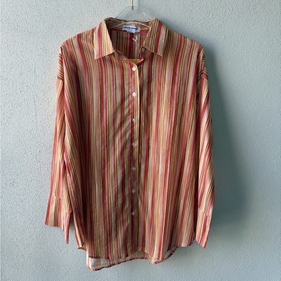 Charlie Holiday Heidi Shirt Size M $119 MSRP
Oversized Beach Coverup - Picture 1 of 11